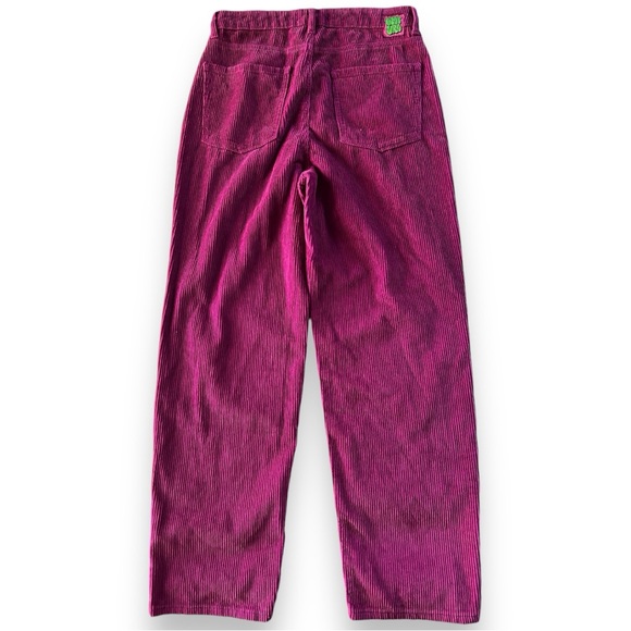 Empyre Tori 90s Berry Corduroy Skate Pants Size 10 - Picture 7 of 13
